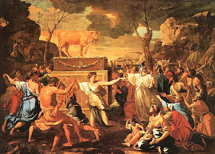 Le veau d'or de Nicolas Poussin