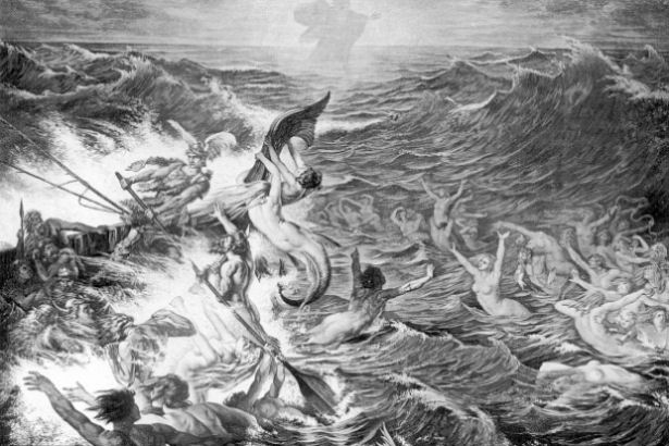 Aegir et ses filles déclenchant la tempête